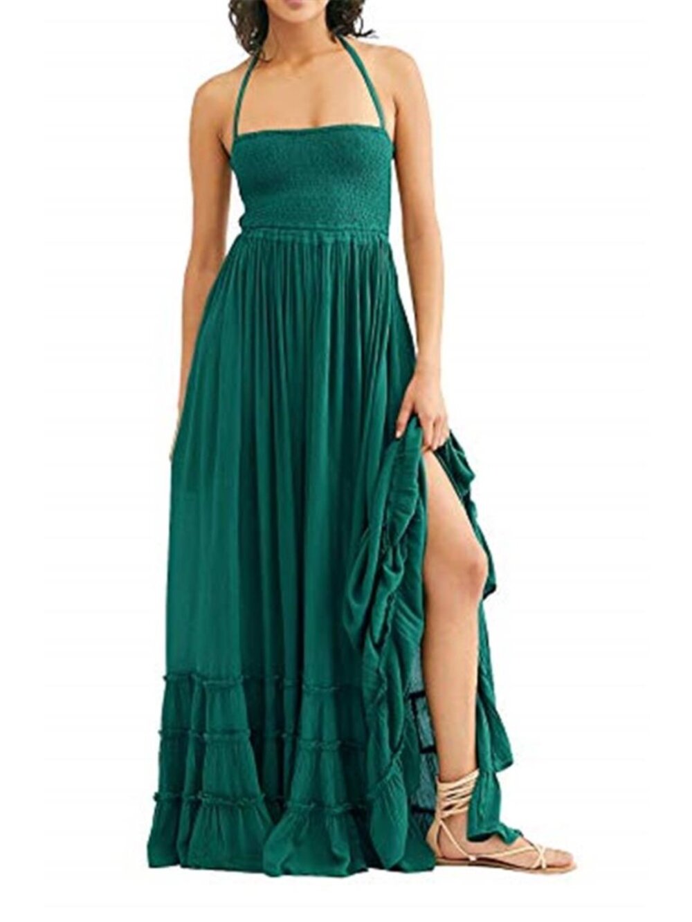 Women's Summer Boho Sexy Backless Long Dress